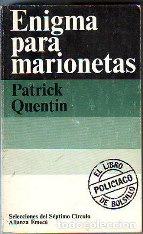 Libros: ENIGMA PARA MARIONETAS. - QUENTIN Patrick. - Foto 1