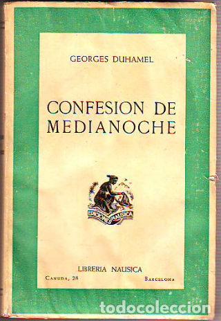 Libros: CONFESION DE MEDIANOCHE. - DUHAMEL Georges. - Foto 1