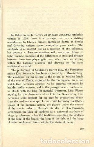 Libros: CALDERON AND SHAKESPEARE ON UNIVERSAL ORDER: TWO PASSAGES COMPARED. - COLAHAN Clark.