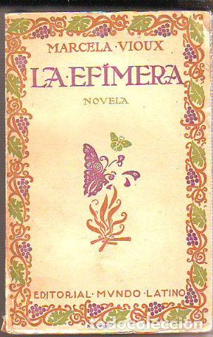 Libros: LA EFIMERA. - VIOUX Marcela. - Foto 1