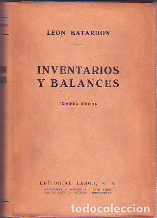 Libros: INVENTARIOS Y BALANCES. - BATARDON Leon. - Foto 1