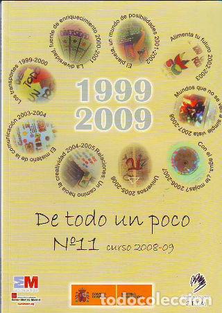 Libros: DE TODO UN POCO. N&ordm; 11 CURSO 2008-09 + CD ROM. - - Foto 1