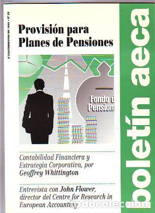 Libros: BOLETIN AECA, N&ordm; 29: PREVISION PARA PLANES DE PENSIONES. - - Foto 1