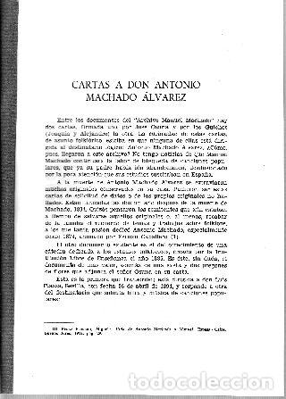 Libros: CARTAS A DON ANTONIO MACHADO ALVAREZ. - GONZALEZ ALONSO Pablo.