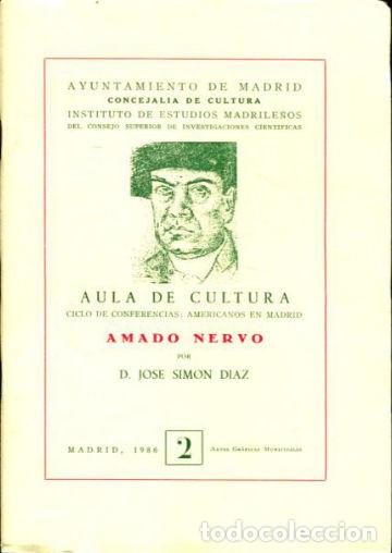 Libros: AMADO NERVO. - SIMON DIAZ Jose. - Foto 1