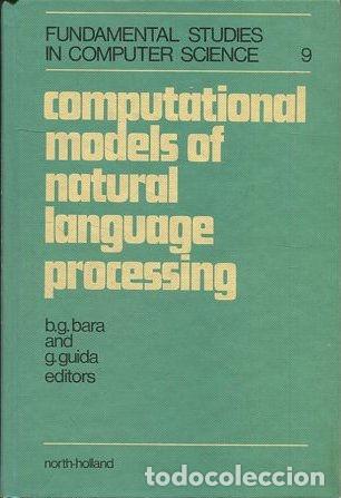 Libros: COMPUTATIONAL MODELS OF NATURAL LANGUAGE PROCESSING. - VV.AA. - Foto 1