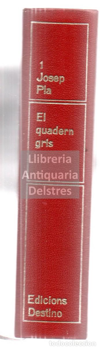 Libros: Pl&agrave;, Josep. - El quadern gris. Un dietari. Explicaci&oacute; inicial. Notes per a una introducci&oacute; a lestu - Foto 2
