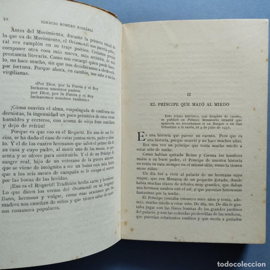 Libros: H&Eacute;ROES DE ROMANCE. (Cosas de Requetes.) Ejemplar dedicado. - Romero Raiz&aacute;bal, Ignacio. - Foto 4
