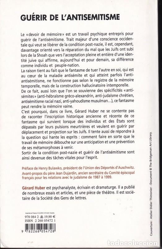 Libros: Gu&eacute;rir de l Antis&eacute;mitisme - G&eacute;rard Huber / Pour sortir de la condition post-nazie - Foto 2