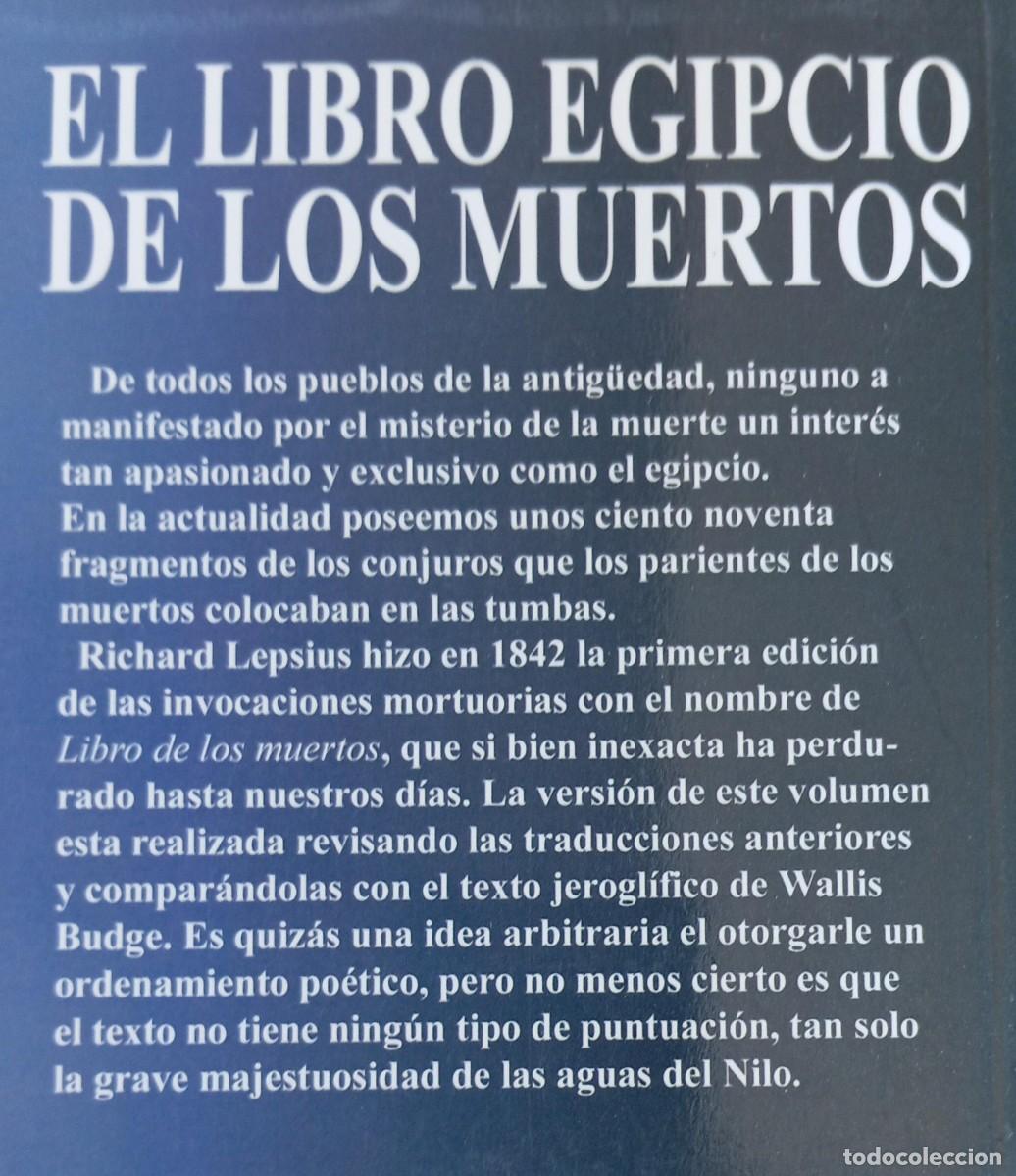 Libros: EL LIBRO EGIPCIO DE LOS MUERTOS - VERSION POETICA - Foto 2