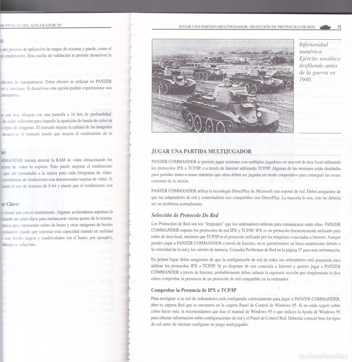 Libros: PANZER COMMANDER - WORLD WAR II TANK SIMULATOR - MINDSCAPE, INC 1998 / CASTELLANO - Foto 2