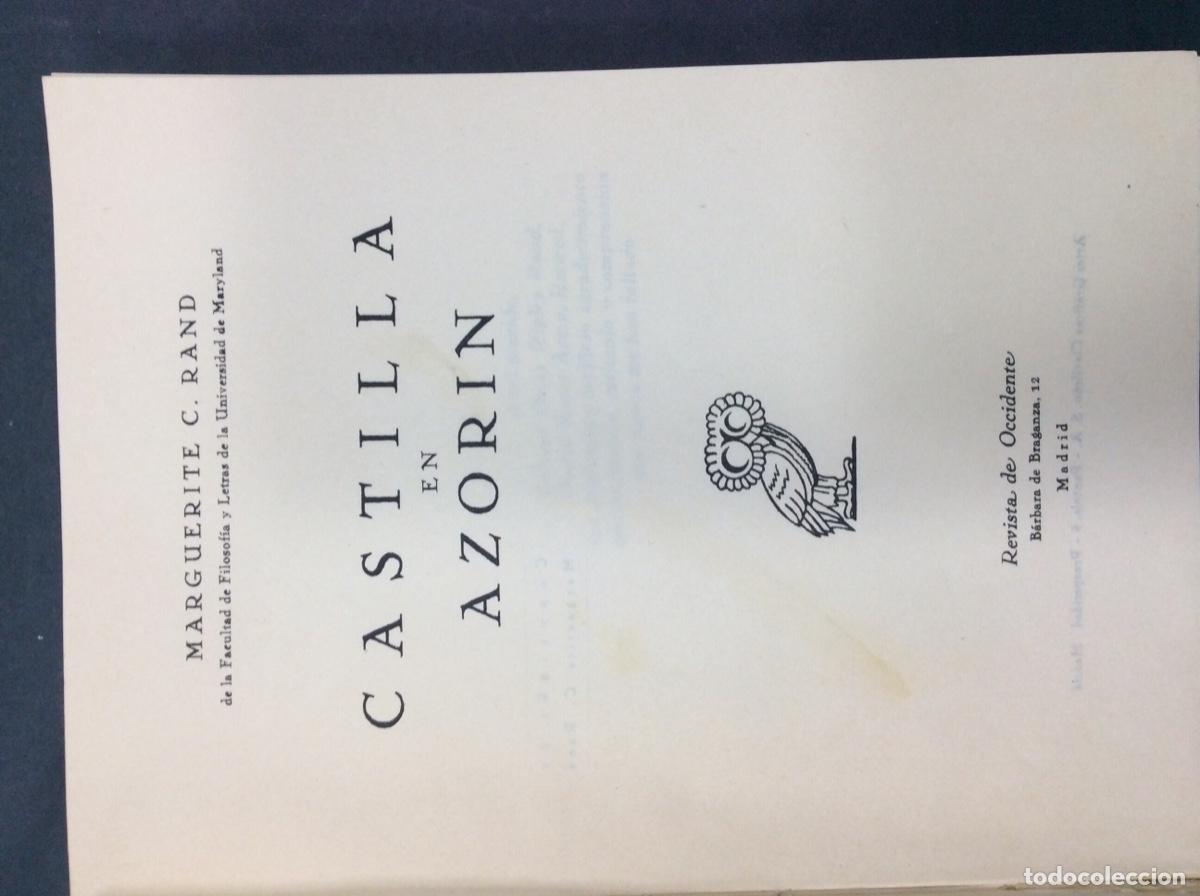 Libros: Castilla en azorin-Marguerite C. Rand - Foto 3