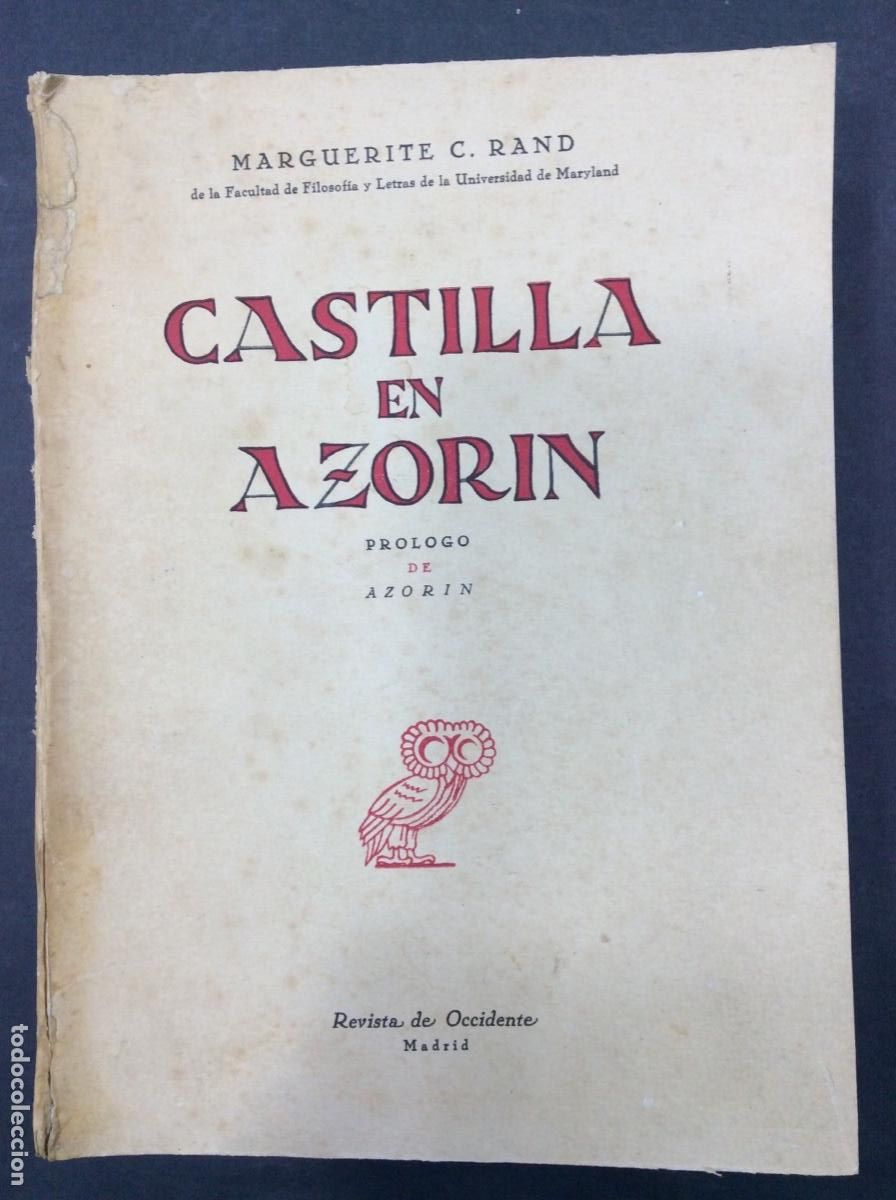 Libros: Castilla en azorin-Marguerite C. Rand - Foto 1