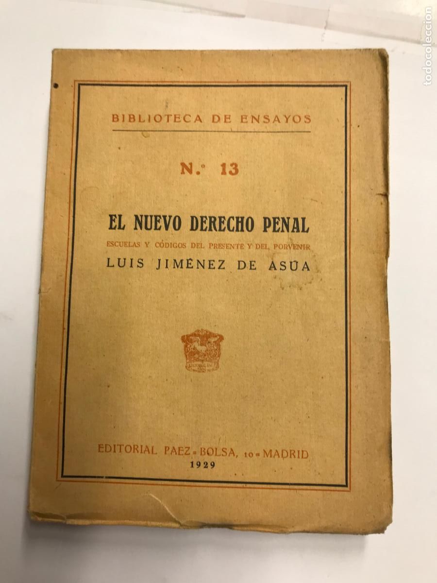 Libros: EL NUEVO DEREHO PENAL. - LUIS JIM&Eacute;NEZ DE AS&Uacute;A. - Foto 1