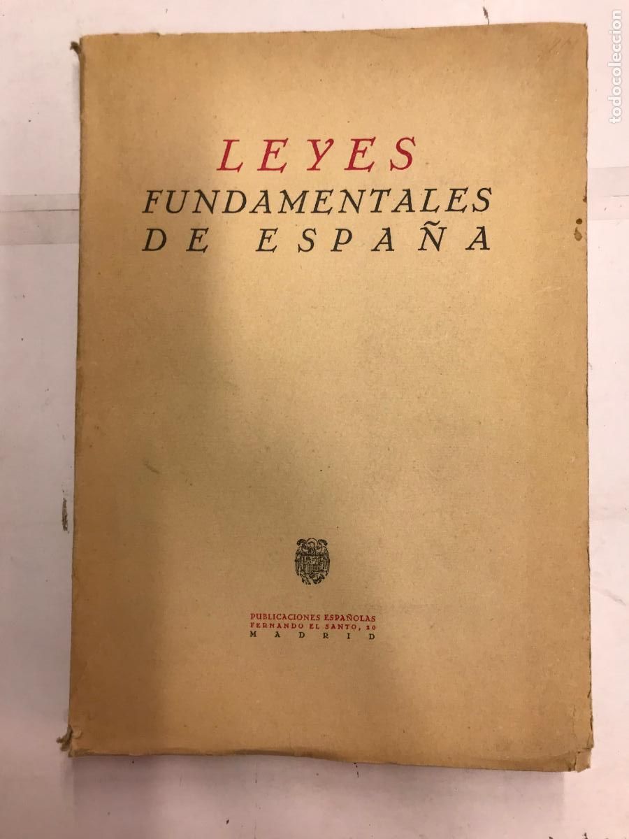 Libros: LEYES FUNDAMENTALES DE ESPA&Ntilde;A 1947. - Foto 1