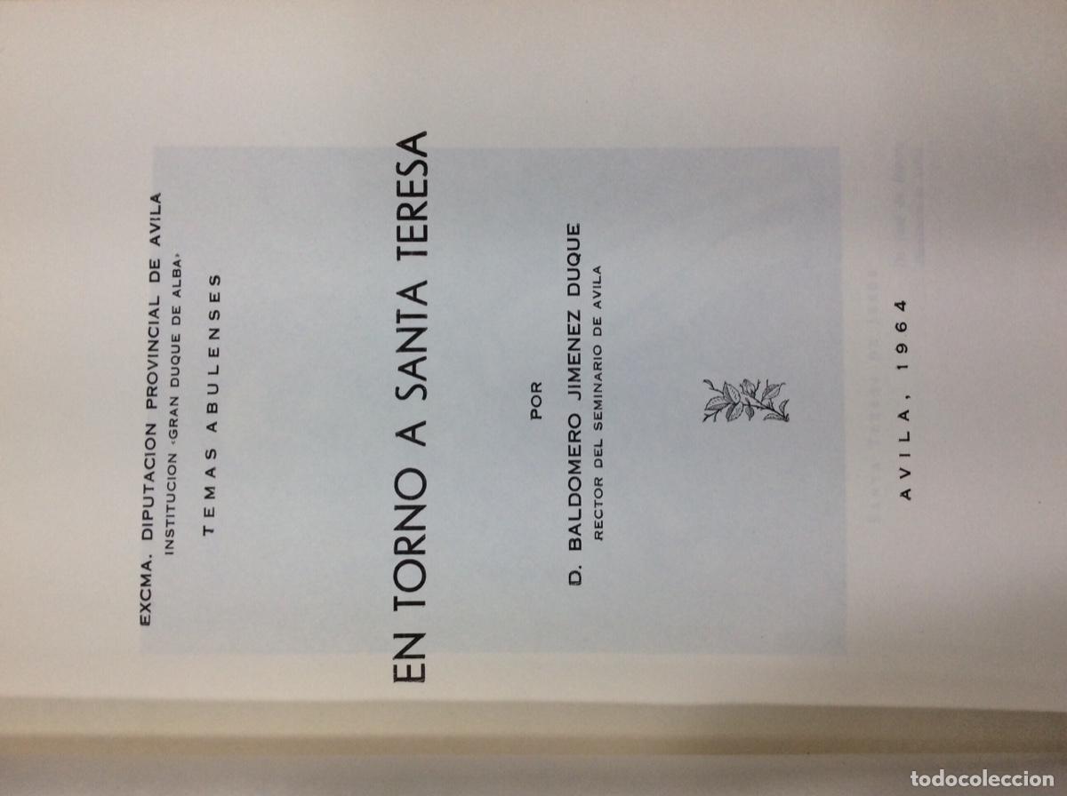 Libros: EN TORNO A SANTA TERESA - Jim&eacute;nez Duque,Baldomero - Foto 3