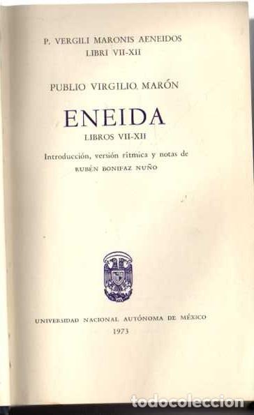 Libros: ENEIDA. VII - XII. - VIRGILIO MARON, Publio. - Foto 1