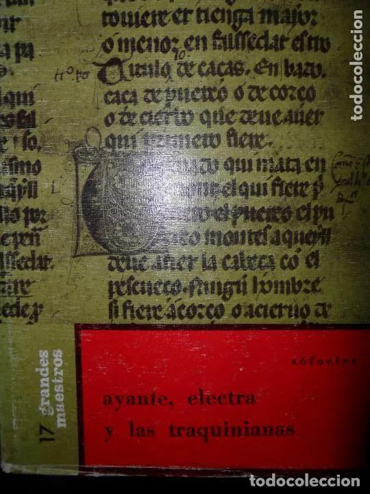 Libros: Ayante, Electra y la segunda traquinianas, S&oacute;focles, ed. Aura. - S&oacute;focles - Foto 3