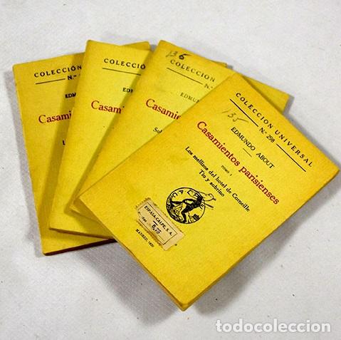 Libros: Casamientos parisienses.- About, Edmond - Foto 1