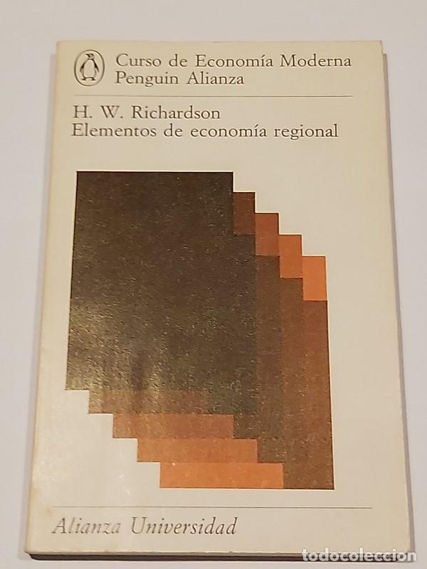 Libros: Elementos de econom&iacute;a regional - H. W. Richardson - Foto 1