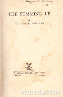 Libros: The Summing Up - Maugham, W. Somerset - Foto 1