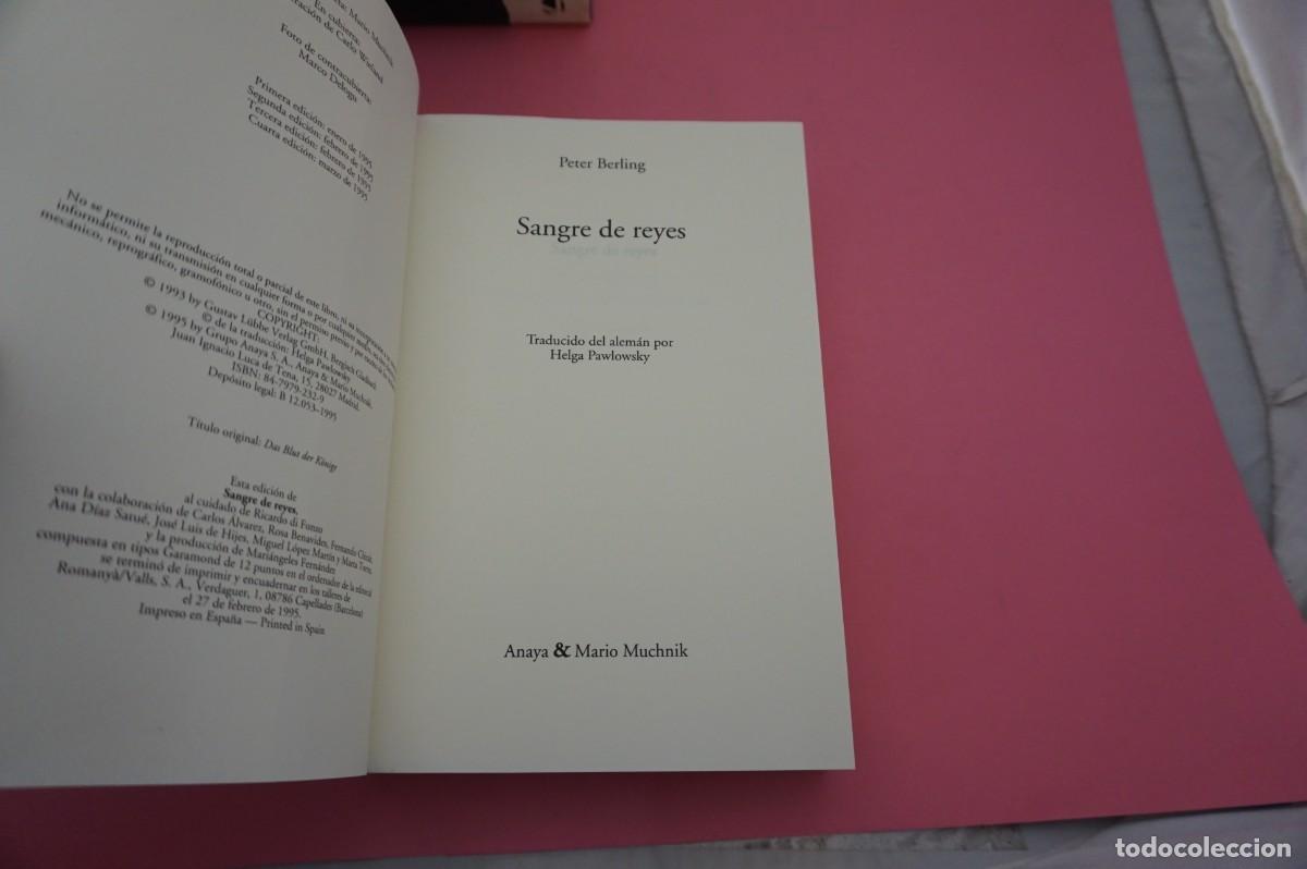 Libros: AR7B/ SANGRE DE REYES - PETER BERLING / EDITORIAL ANAYA - Foto 2