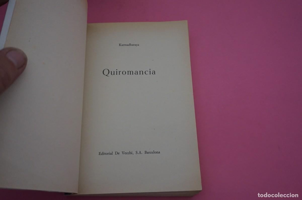 Libros: AR7B/ QUIROMANCIA - KARMADHARAYA / EDITORIAL DE VECCHI - Foto 2