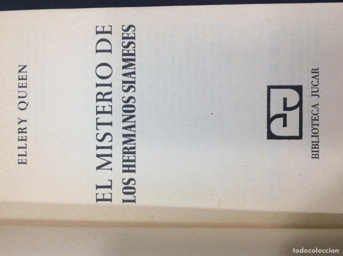 Libros: QUEEN, Ellery.- - El misterio de los hermanos siameses. - Foto 3