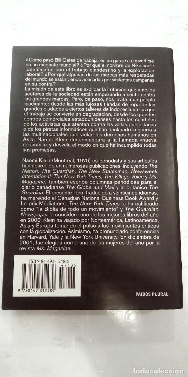 Libros: No Logo El poder de las marcas Naomi Klein - Foto 2
