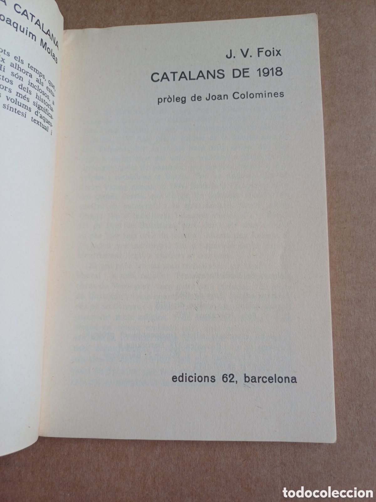 Libros: J.V. Foix Catalans de 1918 2a ed Nadal 1973 - Foto 2
