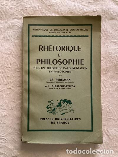 Libros: Rh&eacute;torique et philosophie - Perelman - Foto 1