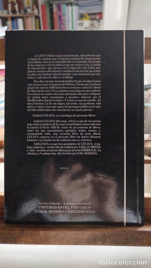 Libros: Or&iacute;genes / Hastapenak - Celaya, gabriel - Foto 2