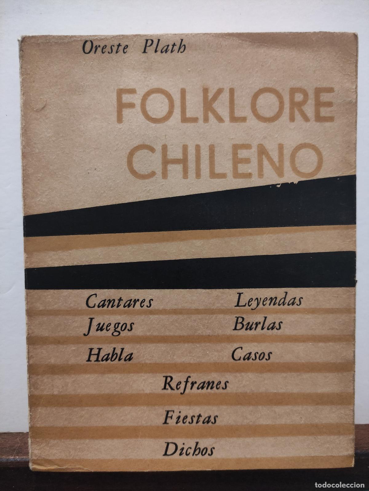 Libros: FOLKLORE CHILENO - ORESTE PLATH - Foto 1