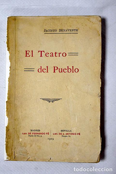 Libros: El teatro del pueblo.- Benavente, Jacinto - Foto 1