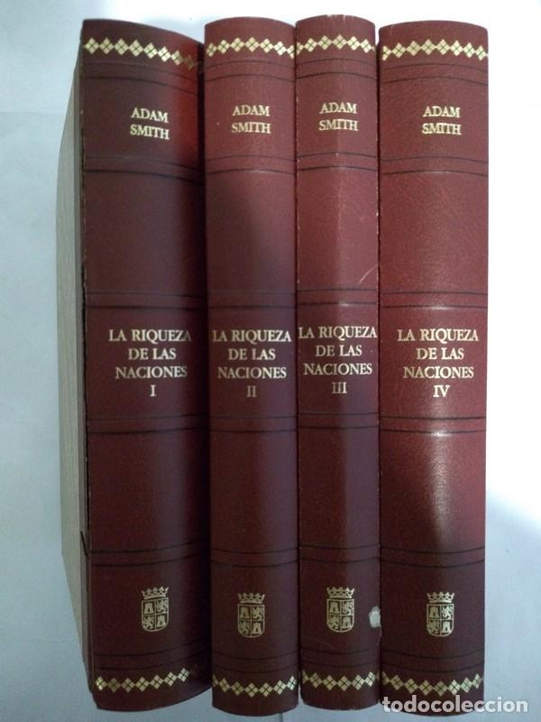 Libros: La Riqueza de las Naciones. 4 tomos - Adam Smith - Foto 1