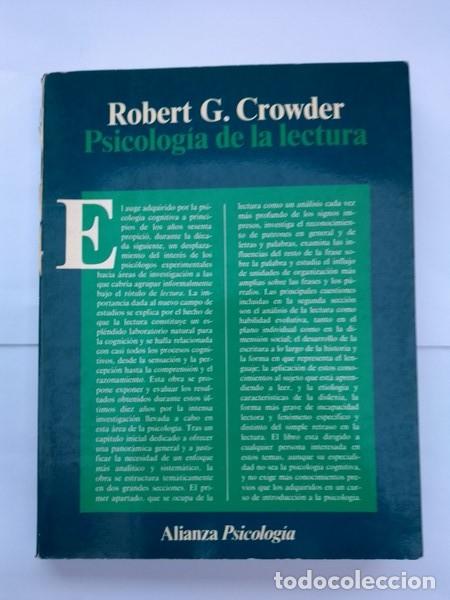 Libros: Psicologia de la lectura - Robert G. Crowder - Foto 1