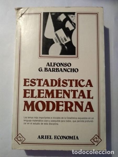 Libros: Estadistica elemental moderna - Alfonso G. Barbancho - Foto 1