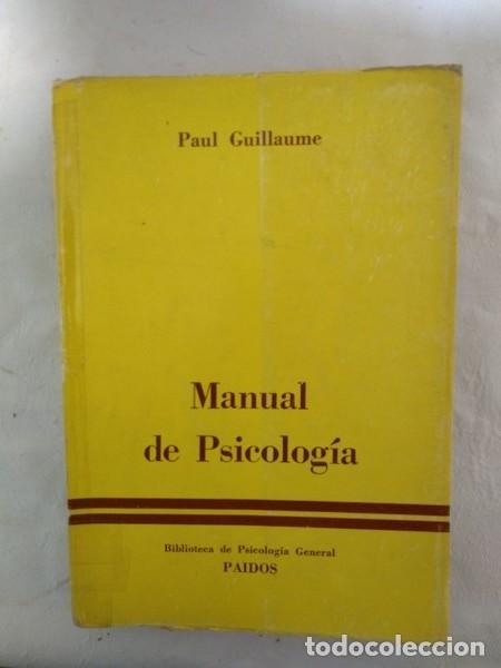 Libros: Manual de Psicologia - Paul Guillaume - Foto 1