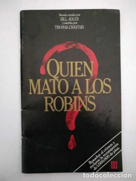 Libros: &iquest;Quien mato a los Robins - Thomas Chastain - Foto 1
