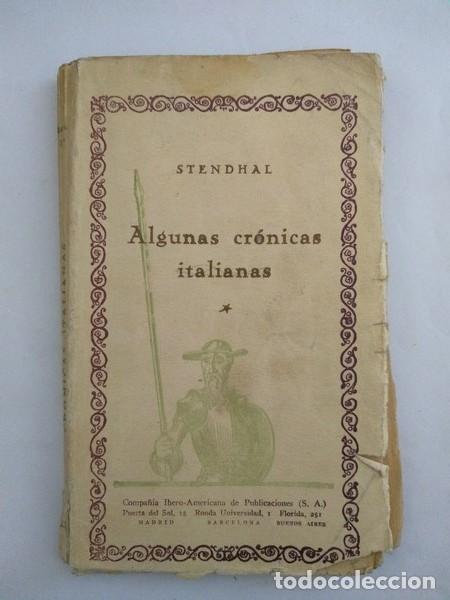 Libros: Algunas cronicas italianas I - Stendhal - Foto 1