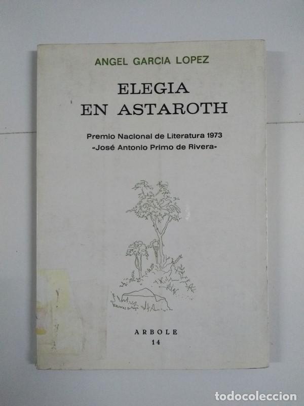 Libros: Elegia en Astaroth - &Aacute;ngel Garc&iacute;a L&oacute;pez - Foto 1