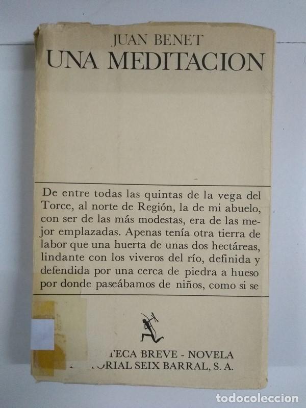 Libros: Una meditaci&oacute;n - Juan Benet - Foto 1