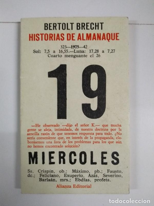 Libros: Historia de almanaque - Bertolt Brecht - Foto 1