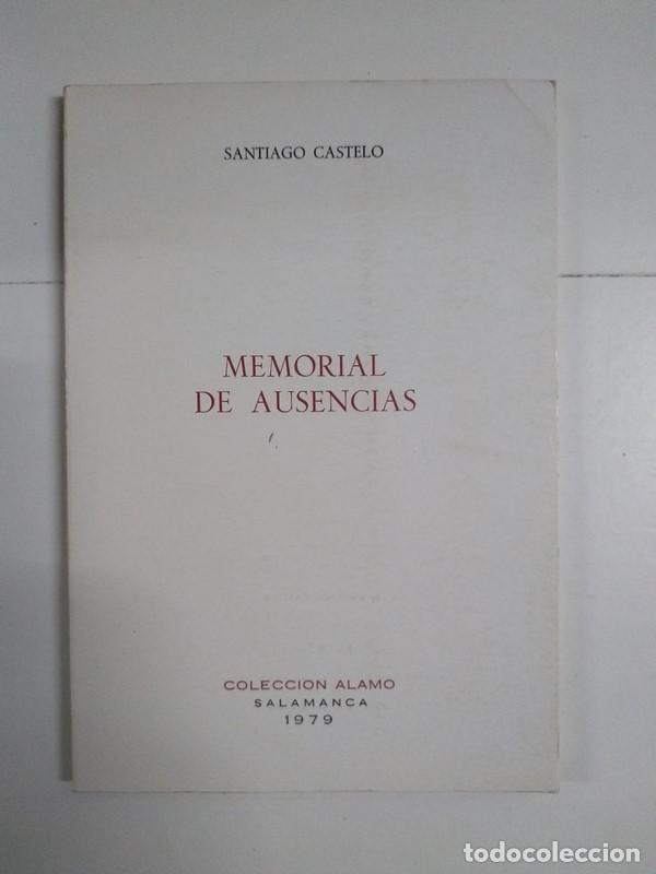 Libros: Memorial de ausencias - Santiago Castelo - Foto 1