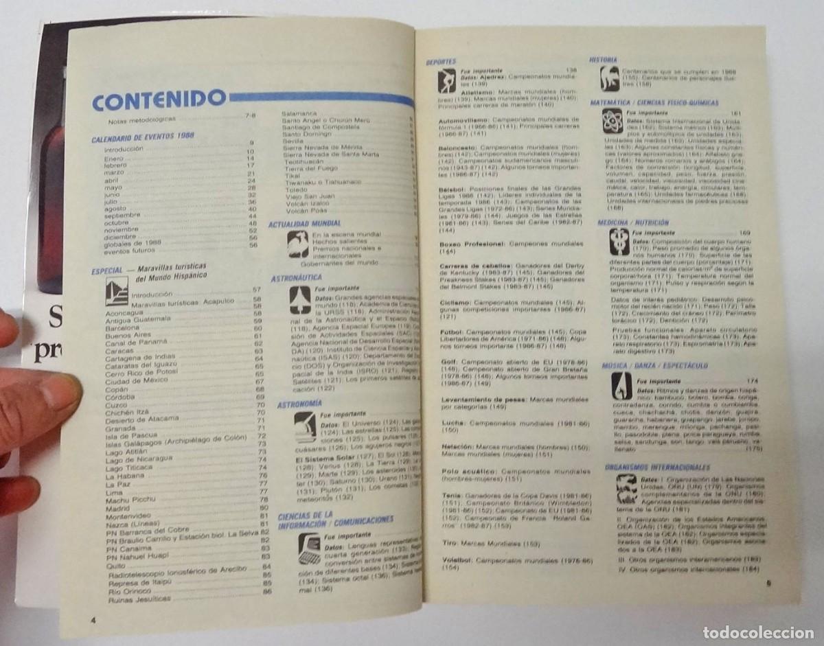 Libros: ALMANAQUE MUNDIAL 1988 - Foto 7