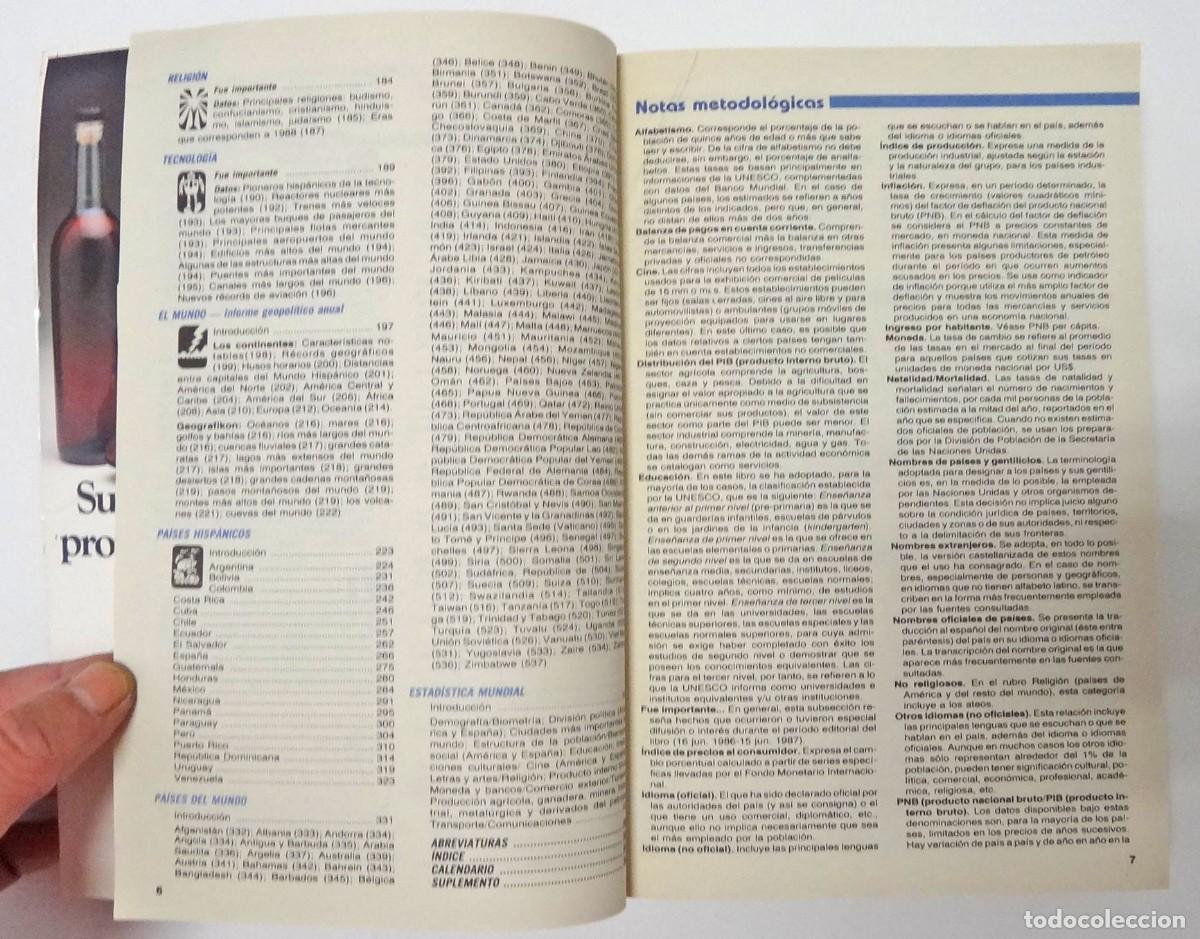 Libros: ALMANAQUE MUNDIAL 1988 - Foto 8