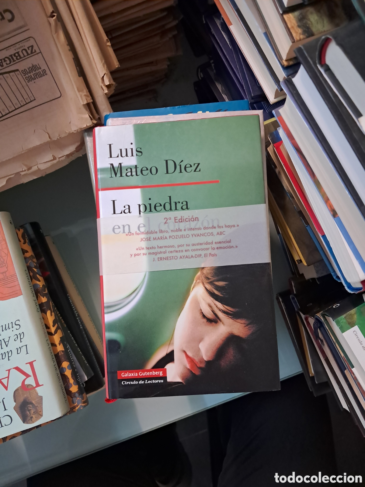 Libros: Luis Mateo D&iacute;ez, La piedra en el coraz&oacute;n, C&iacute;rculo de Lectores 9 - Foto 1