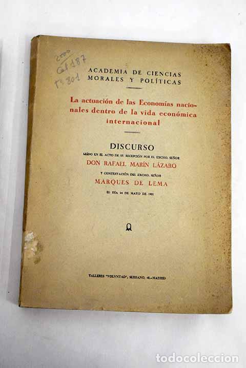 Libros: Discurso le&iacute;do en el acto de su recepci&oacute;n por el Excmo - Foto 1