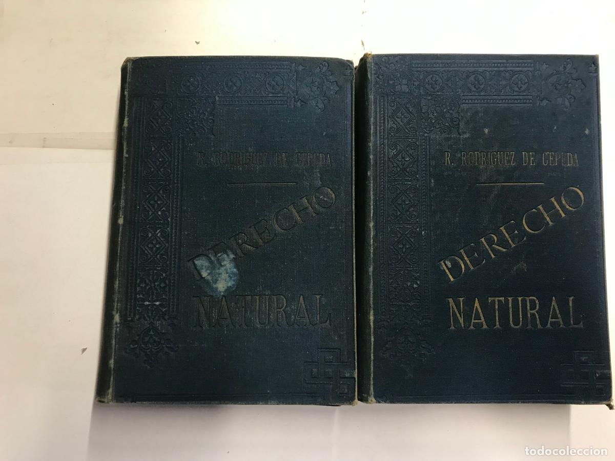 Libros: DERECHO NATURAL. 2 TOMOS. - R. RODR&Iacute;GUEZ DE CEPEDA. - Foto 1