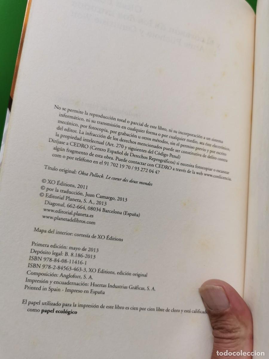 Libros: OKSA POLLOCK Y EL CORAZON DE LOS DOS MUNDOS PLANETA - Foto 3